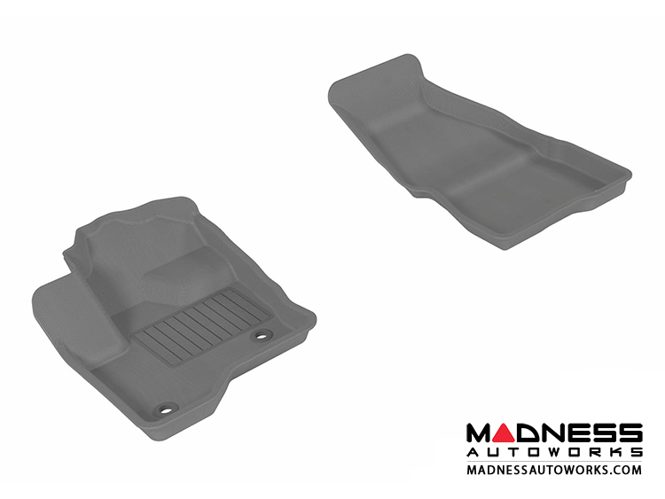 Ford Flex Floor Mats (Set of 2) - Front - Gray by 3D MAXpider
